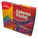 Tizas pastel, Azor seca 24 unidades colores surtidos 309.DAD0501