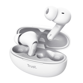 Trust audifonos bluetooth color blanco microf /cancelacion de ruido - 25172