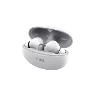Trust audifonos bluetooth color blanco microf /cancelacion de ruido - 25172