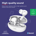 Trust audifonos bluetooth color blanco microf /cancelacion de ruido - 25172