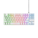 Trust teclado mouse y almohadilla gamer color blanco en español - 25233