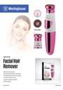 Westinghouse depilador facial y de cejas color rosa bateria AA - WH2303