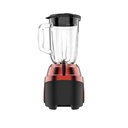 Black + Decker Licuadora Rojo Acero Inoxidable 700 Watts, 8 Veloc. Jarra vidrio 1.25L BL0876-2RDLA