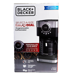 Black + Decker cafetera 12 tazas inox digital CM4200S-LA