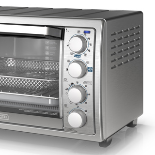 Black + Decker horno tostador con freidora de aire 9 rebanadas  TO4315SS-LA