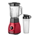 Black + Decker licuadora 2 veloc 750w + vaso personal roja metalica BL1650R