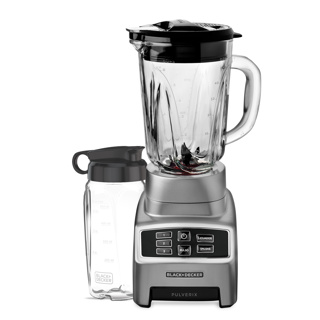 Black + Decker licuadora digital 3 veloc gris 700w +vaso personal BL1840MS