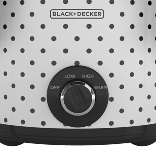 Black + Decker olla de coccion lenta 4l blanca-negro SC1004D