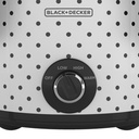 Black + Decker olla de coccion lenta 4l blanca-negro SC1004D