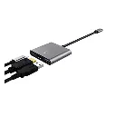 Trust adaptador 3-en-1 multipuerto USB-C-HDMI y-Tipo C - 23772