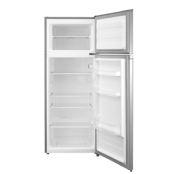 Midea refrigerador top mount 8 pc color acero inoxidable MRTS08G2NDS-CA