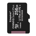 Kingston tarjeta de memoria micro SD canvas c/adaptador (clase 10) SDCS2/256GB