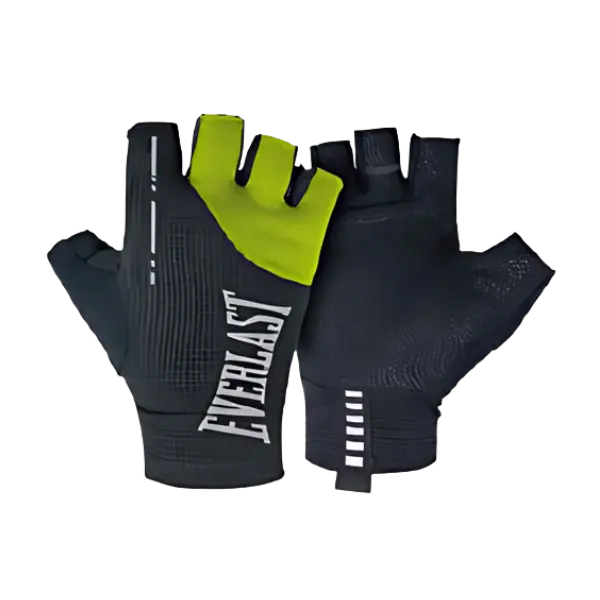 Guantes Para Pesas Everlast Pulse Fitness Negro / Limón