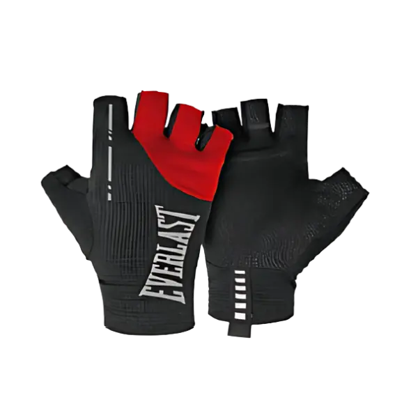 Guantes Para Pesas Everlast Pulse Fitness Negro / Rojo