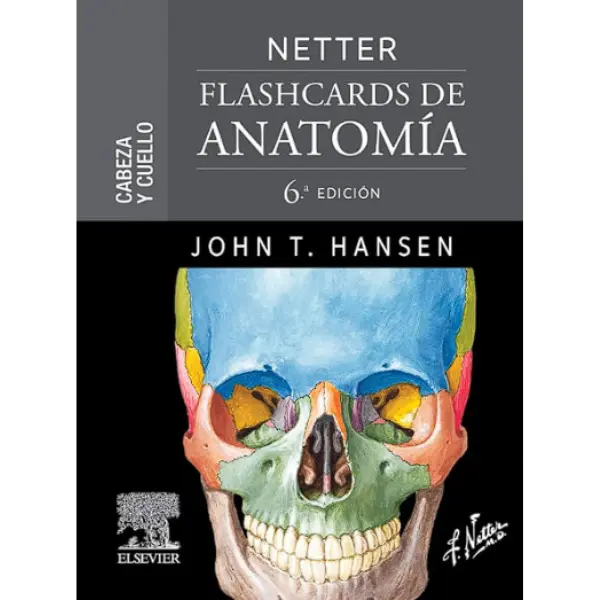 Libro Netter Flashcards de anatomía. Cabeza y cuello