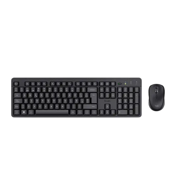 Trust combo de teclado y mouse inalámbricos y silenciosos ES ODY II - 25020