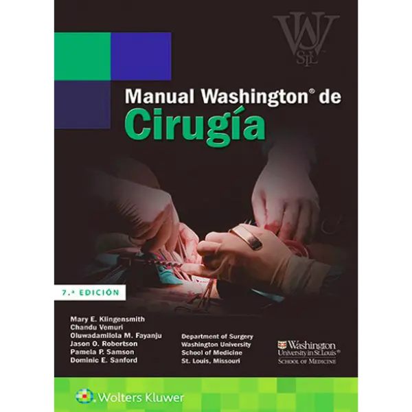 Libro Manual Washington de cirugía 7.ª Edición