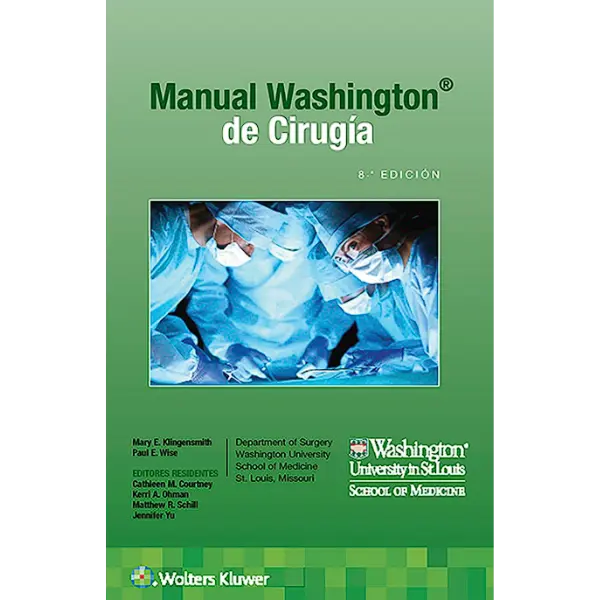 Libro Manual Washington de cirugía 8.ª Edición 