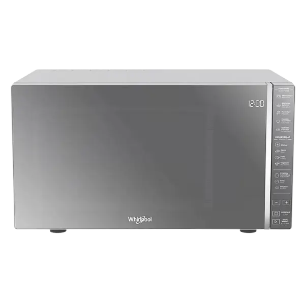 Whirlpool microondas 0.7 pies plateado acabado espejo WM1807D