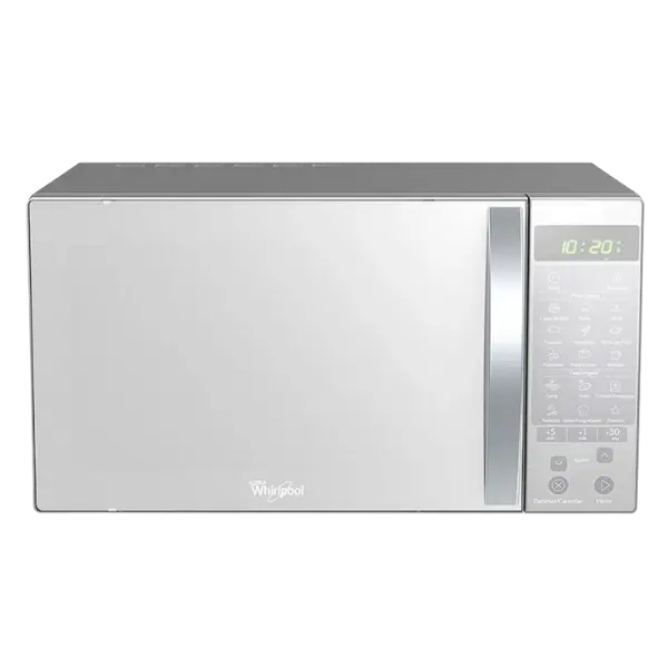 Whirlpool microondas 1,1 pies plateado natural acabado espejo WM1211D