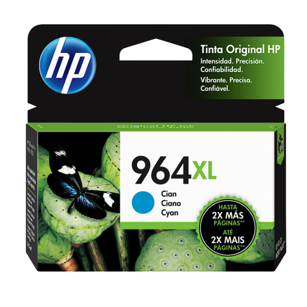 HP cartucho tinta 964XL cyan alto rendimiento 3JA54AL