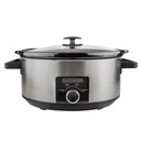 Black + Decker olla de coccion lenta 6.7l inox SC2007S