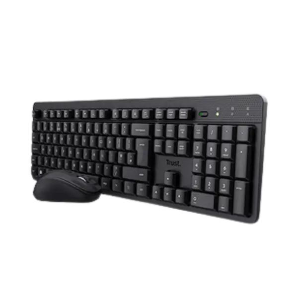Trust combo teclado y mouse inalambrico silencioso TKM-360 en español - 25356