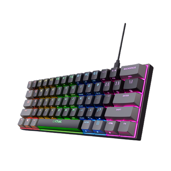 Trust teclado mecanico gaming GXT 867 Acira con iluminación RGB - 24885