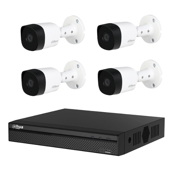 Dahua kit camaras cooper U 2MP 4 camaras 8Ch HDCVI - 1.0.01.12.26412
