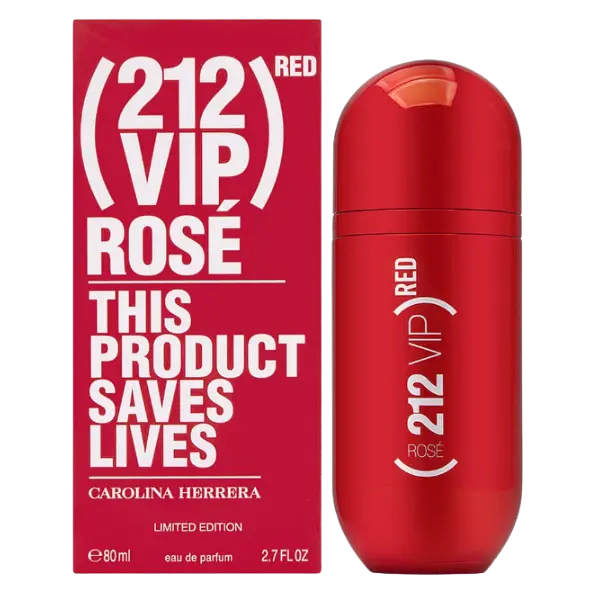 Perfume 212 VIP Rose Red EDP Carolina Herrera 80 ML