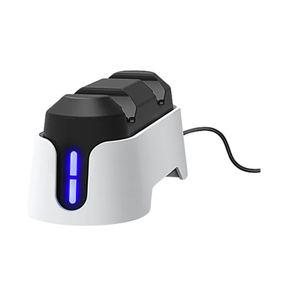Trust GXT 255W soporte de carga rapida para mandos de PS5 blanco - 25597