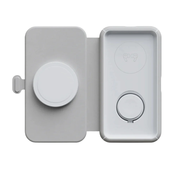 Trust Xtorm XWF31 cargador de viaje inalambrico 3 en 1 plegable de 15 W - gris - XWF31