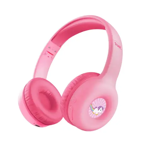 Trust audifonos infantil wireless color rosado personalizable - 25274