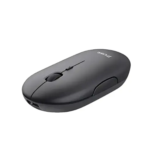 Trust  mouse recargable inalambrico silenciosos color negro - 24059