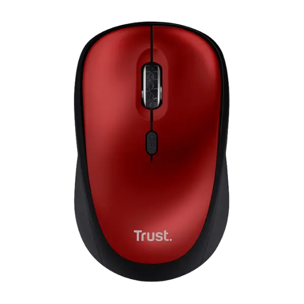 Trust mouse inalambrico eco color rojo- 24550