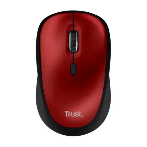 Trust mouse inalambrico eco color rojo- 24550