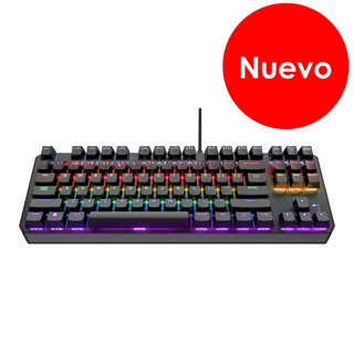 Trust teclado mecanico gamer en español iluminado - 24407