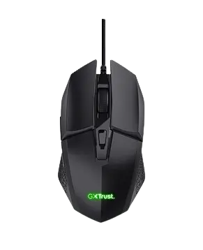 Trust mouse alambrico gamer color negro iluminado - 25036