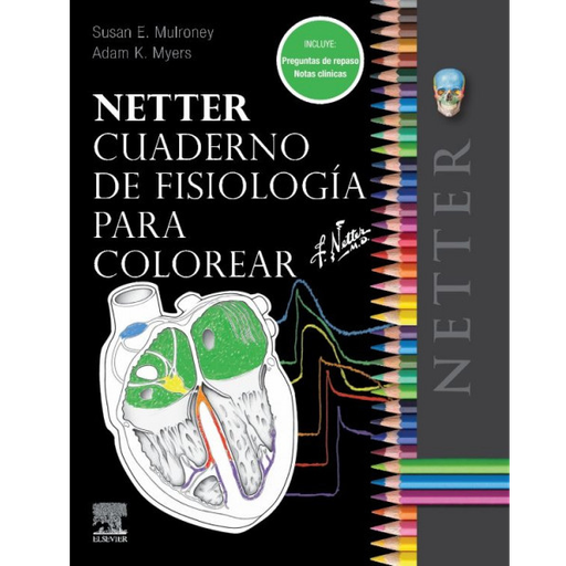 Libro, Netter. Cuaderno de Fisiología para colorear