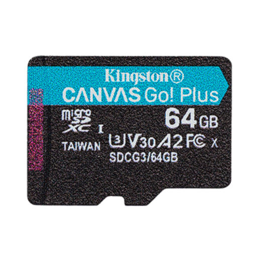 Kingston tarjeta de memoria micro SD Canvas go plus sin adaptador SDCG3/64GB