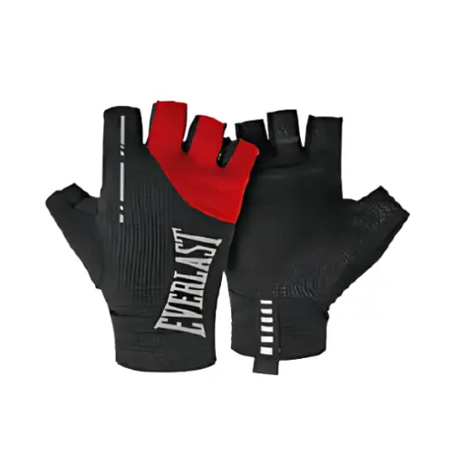 Guantes Para Pesas Everlast Pulse Fitness Negro / Rojo