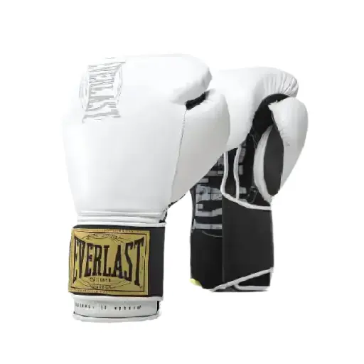 Guante Boxeo Everlast 1910 Velcro White