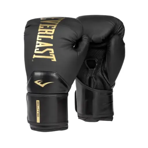 Guante Boxeo Everlast Elite 2 Black/Gold