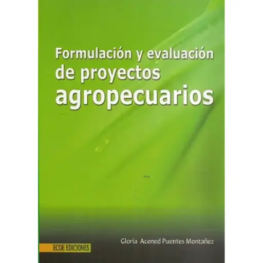 Libro Formulación y evaluación de proyectos agropecuarios.