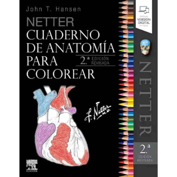 Libro Netter Cuaderno de anatomía para colorear