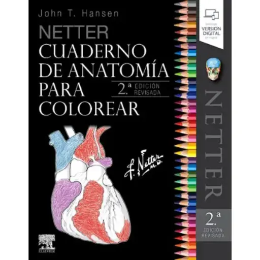 Libro Netter Cuaderno de anatomía para colorear