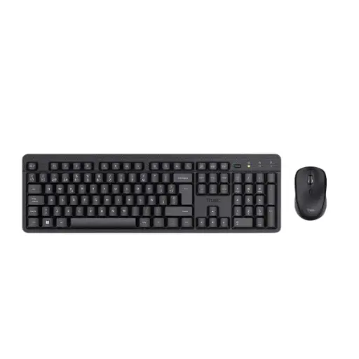 Trust combo de teclado y mouse inalámbricos y silenciosos ES ODY II - 25020