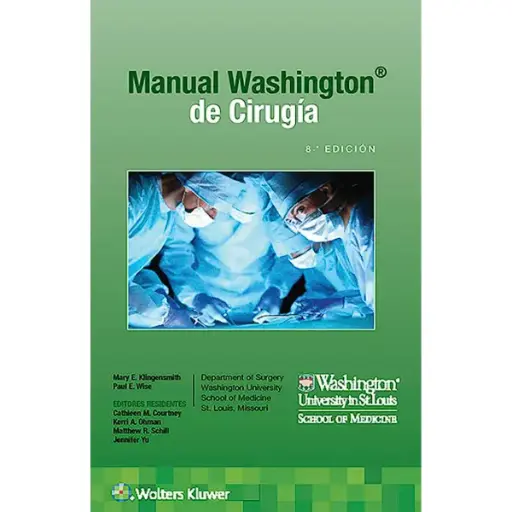 Libro Manual Washington de cirugía 8.ª Edición 