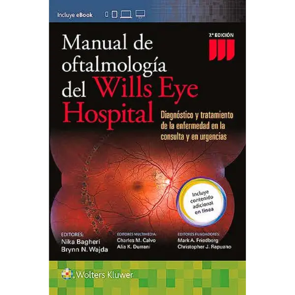 Libro Manual de Oftalmología del Wills Eye Hospital 7.ª Edición