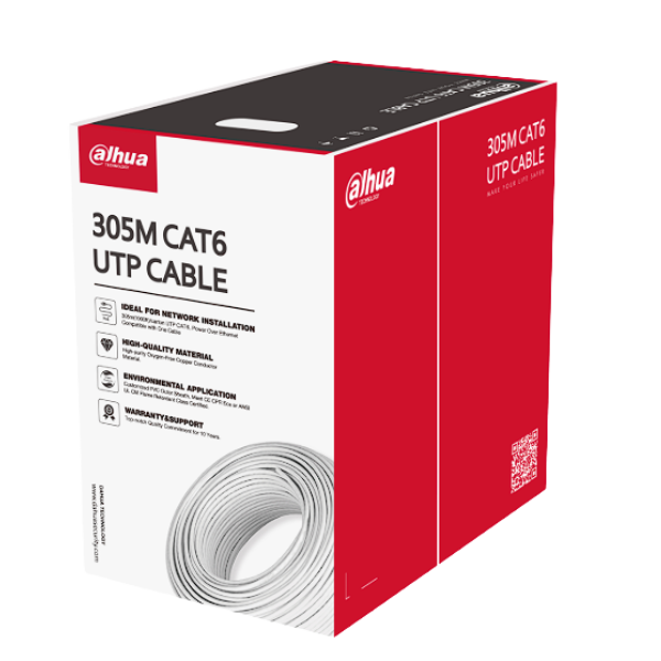 Dahua cable UTP CAT6 de 305m color azul - DH-PFM920I-6UN-C-  1.0.99.50.10046